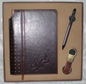 3 in 1 Set of Diary Pen and Keychain