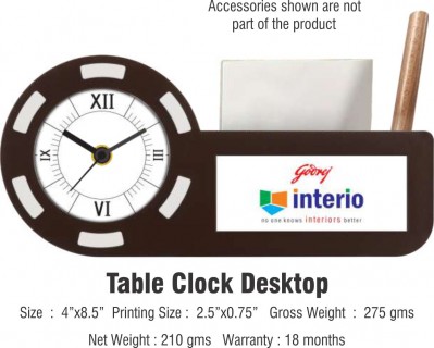  Table Clock Desktop-Godrej