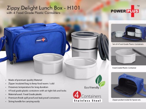 18MI-H101Zippy Delight 4 container lunch box