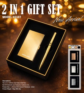 2 In 1 Gift Set- Gold 