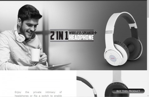 2 in 1 Wireless Speaker with Headphone