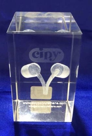 3D CRYSTAL PAPERWEIGHT 3