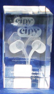 3D CRYSTAL PAPERWEIGHT