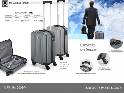 4 Wheels Cabin Luggage Trolley 