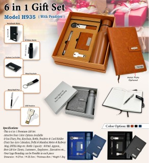 6 in 1 Gift Set with 16GB Pendrive  