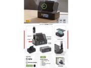 7-in-1 Desktop Gadget (Wireless Charger + Clock + Hub)