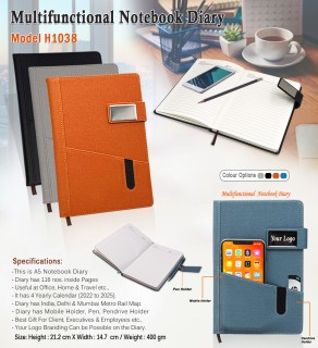 A5 Multifunction Notebook Diary 