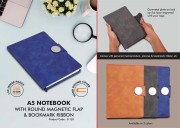 A5 Notebook with Round Magnetic Flap