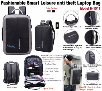 Anti theft Laptop Bag