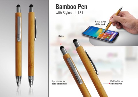 Bamboo Pen with Stylus 