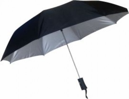 Black Umbrella with Silver Coating Inside