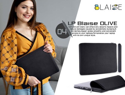 Blaise Olive laptop Sleeve 