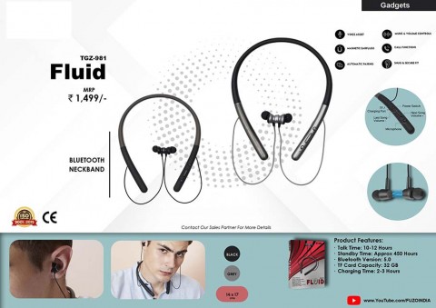 Bluetooth Neck band -Fluid