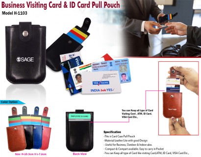 Business Visiting Card ID-Card Pull Pouch