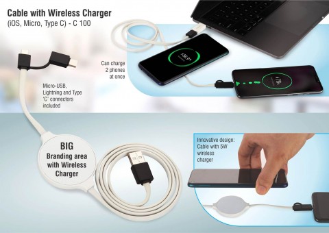Cable with Wireless Charger