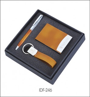 Card Holder Keychain with Pen set
