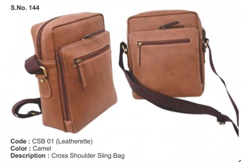 Cross Shoulder Sling Bag - Leatherette