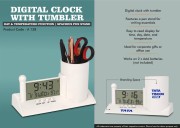 Digital Clock with Tumbler 