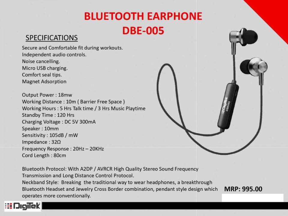 Digitek discount earphone price