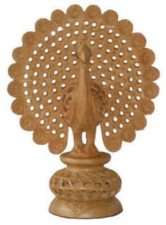 Ethnic Hand carved Dancing Peacock