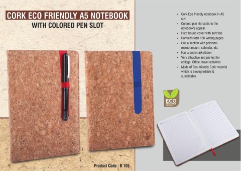 Eco Friendly A5 notebook