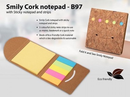Ecofriendly Smiley notepad -B97-Rs25