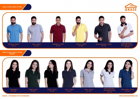 Grass T-Shirts With Tipping