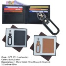 Git set 2 in 1, Leatherette wallet and key chain set 