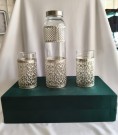 Glass Bottle with 2 Glass Set
