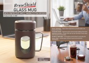 Glass Mug with  Shell-500ml
