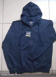 Grass Sweat Shirt-Navy Blue