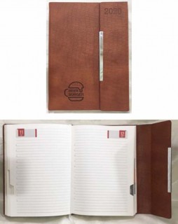 HARD COVER NOTE BOOK -BEER BURGER