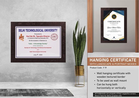 Hanging Certificate