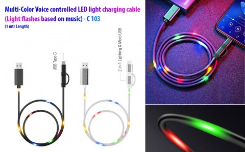 LED light charging cable