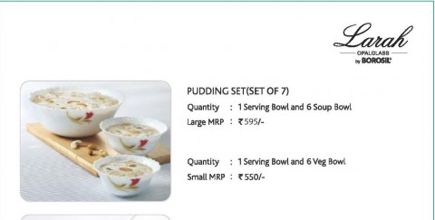 Larah Pudding Set