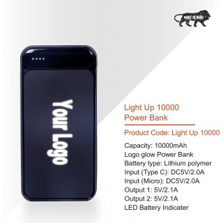 Lightup Power Bank 10000mAh