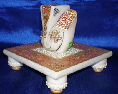 Marble Ganesha With Stand