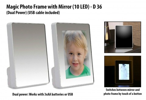 Magic Photo Frame with Mirror (10 LED)