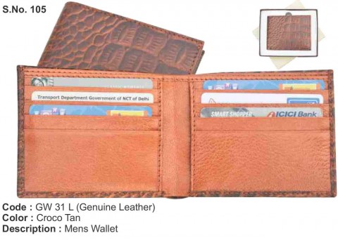 Mens Wallet - Genuine Leather