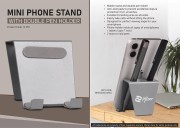 Mini phone stand with double pen holder