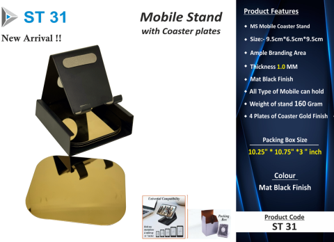 Mobile Stand with Coaster set 