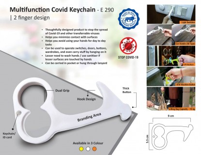 Multi function Covid Keychain
