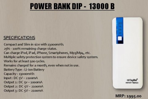 POWER BANK DIP 13000 B