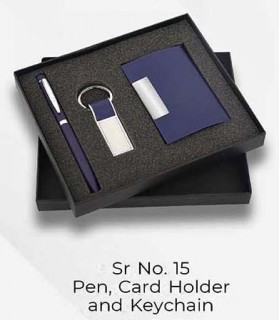 Pen, Card Holder and Keychain set