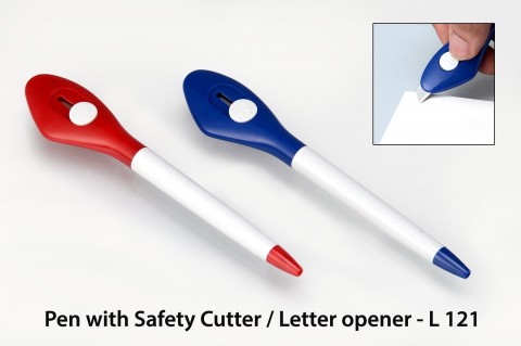 Pen with Safety Cutter
