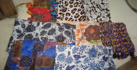 Poly Cotton Fabric Scarves