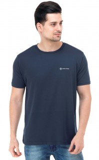 Round Neck T-shirt-Navy