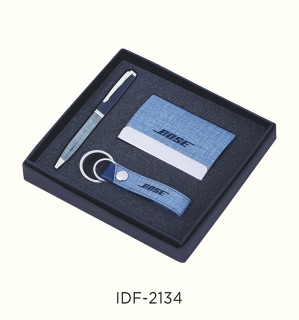Set of 3 pcs of Pen, Visiting Card,  Keychain set 