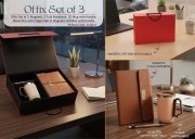 Set of 3pcs ( Notebook, SS Mug and Metal Pen )