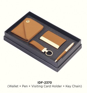 Set of 4pcs Wallet ,Pen,  KeyChain and Visiting Card Holder  Set 